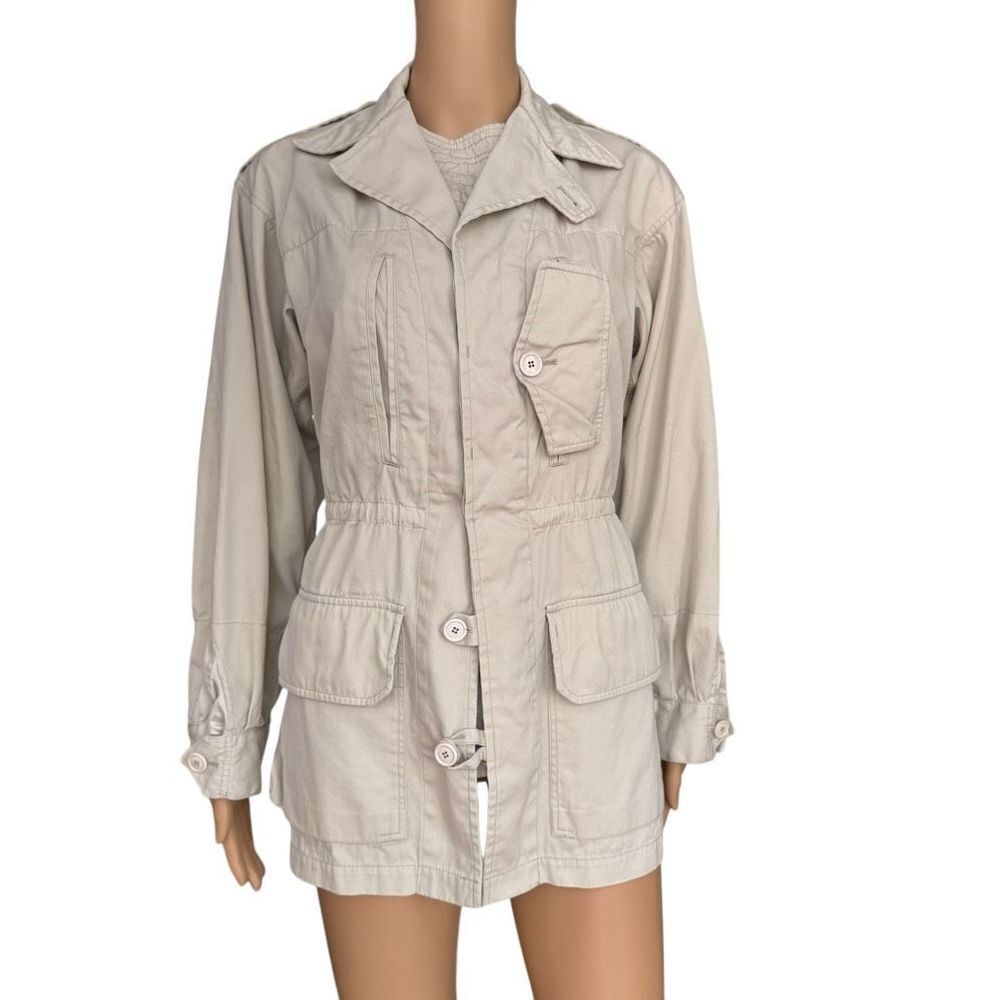 Balenciaga Paris beige cotton jacket double closure size 38 or S